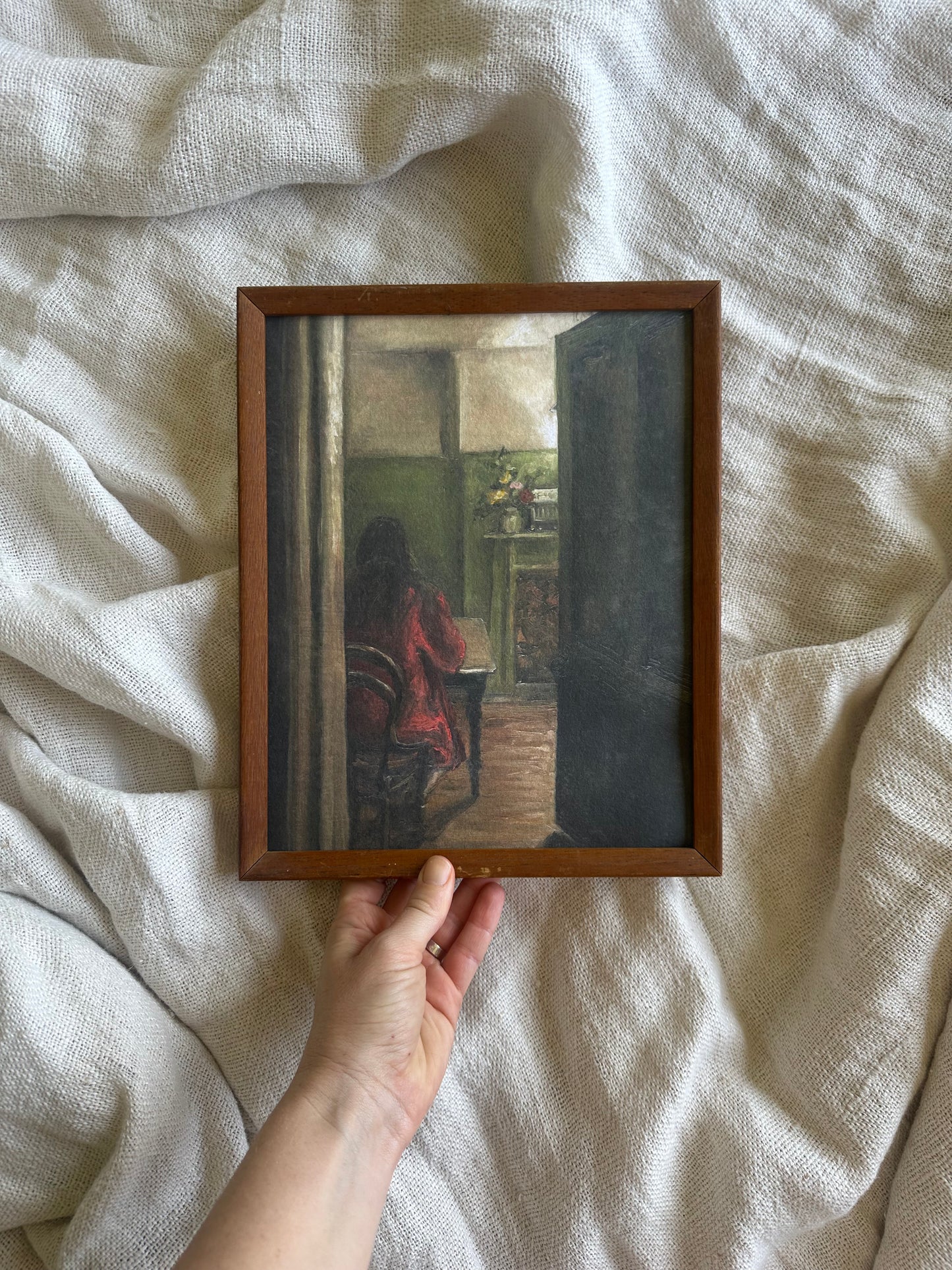 The Red Coat Framed Print