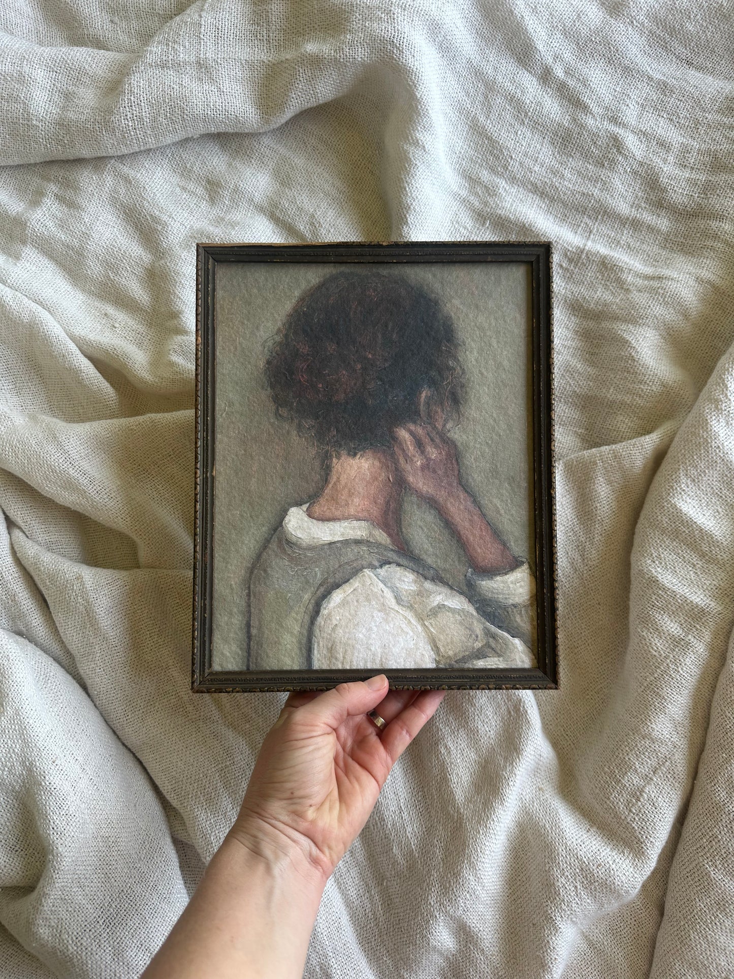 Held in Thought Framed Print