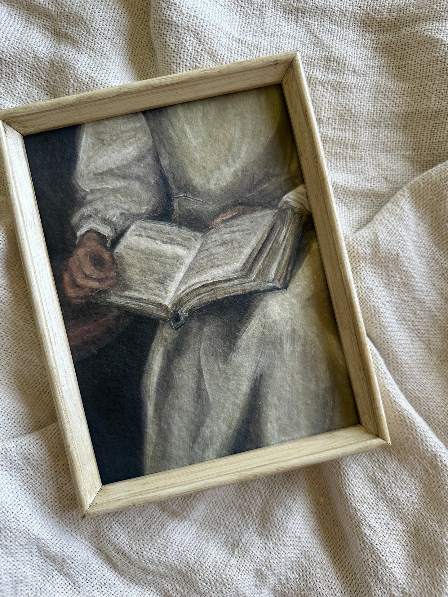 Eli est en Train de Lire Framed Print