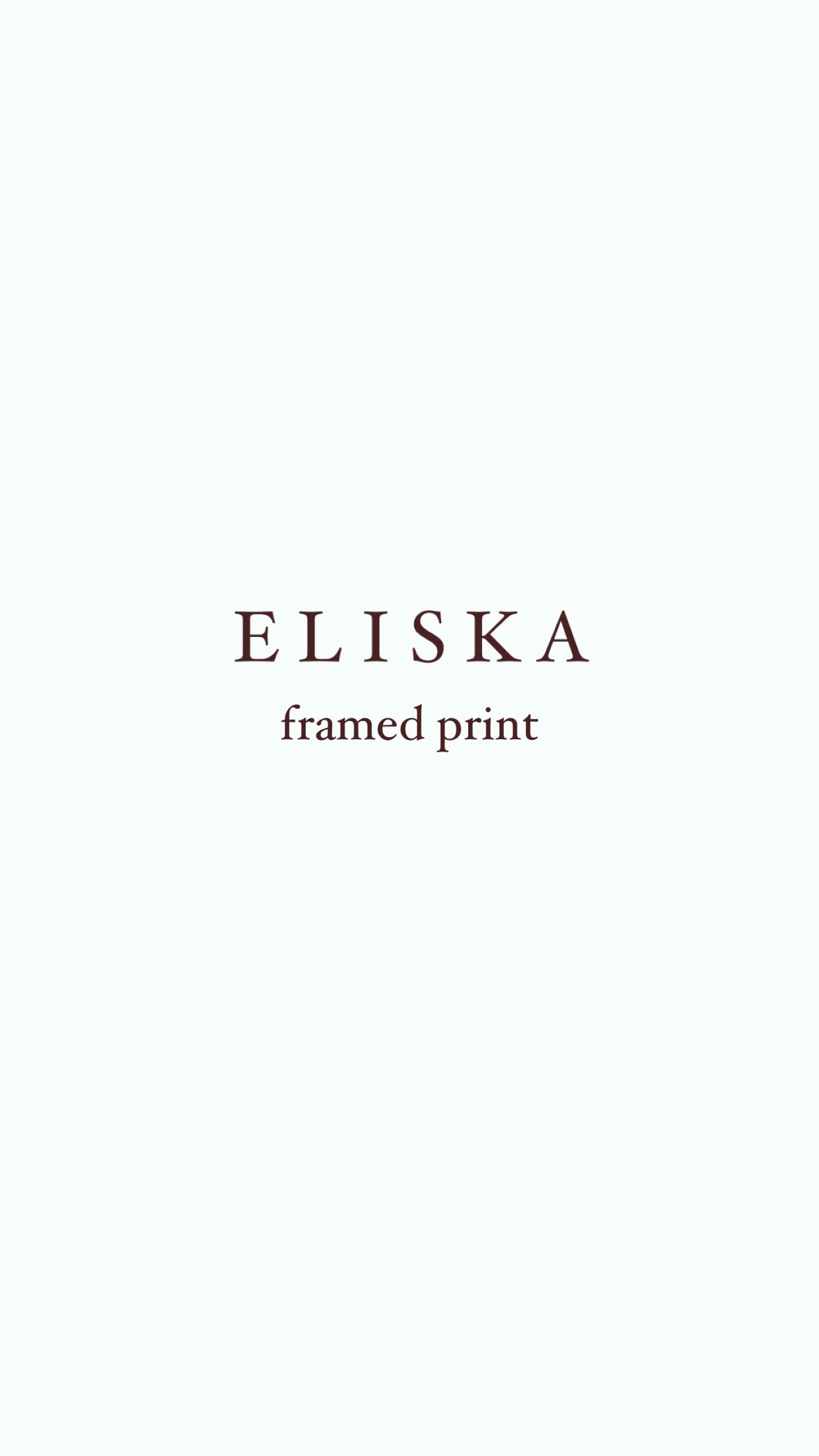 Eliska framed print