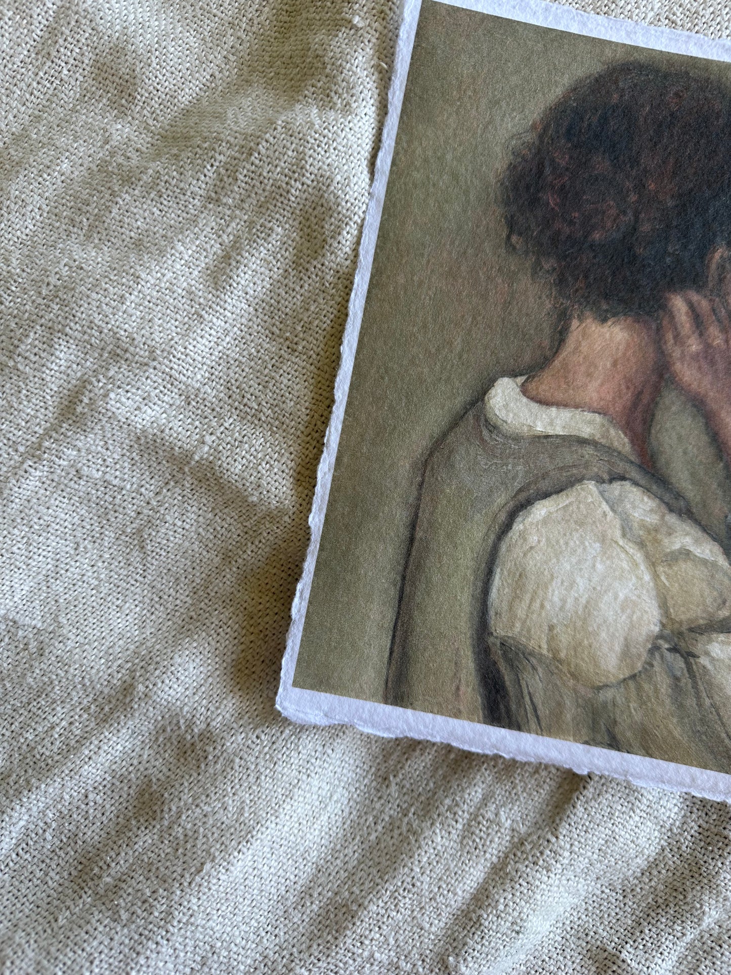 Held in Thought Handmade Paper Print