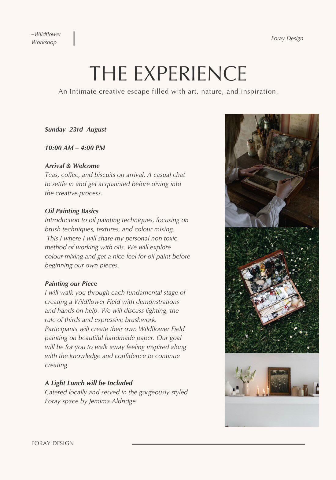 Wildflower Workshop Ticket