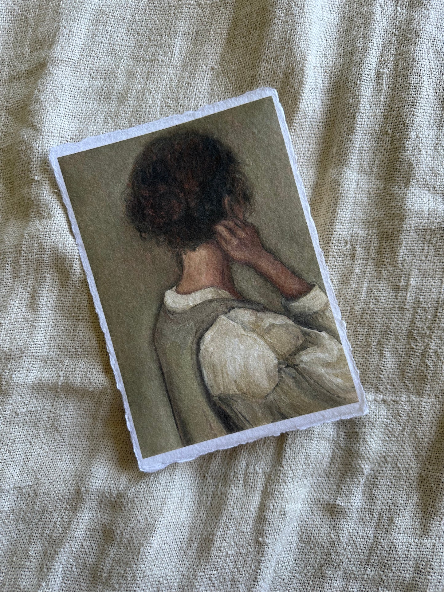 Held in Thought Handmade Paper Print