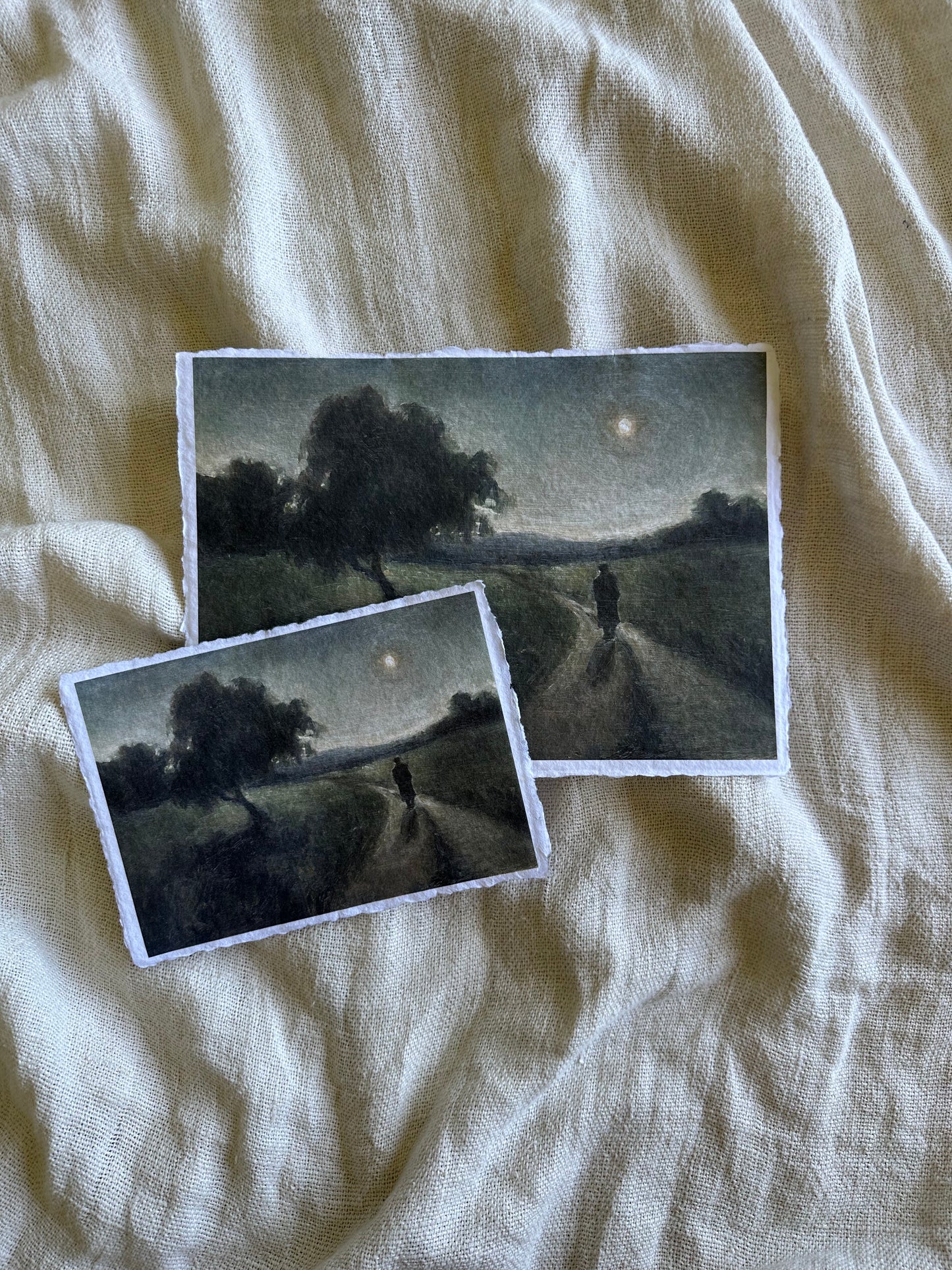 Walking Through my Mind Handmade Paper Print