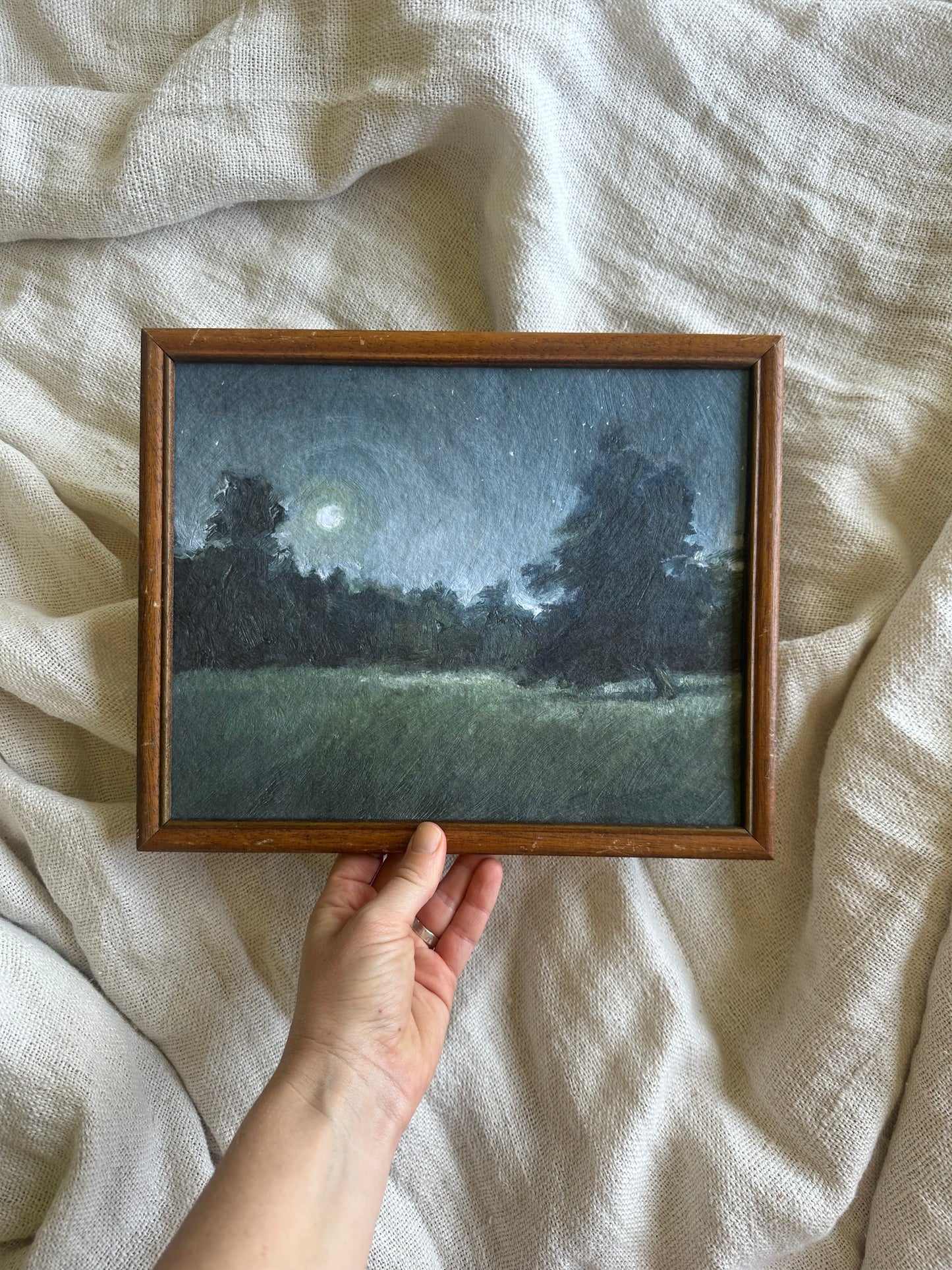 Sous la Lune Framed Print