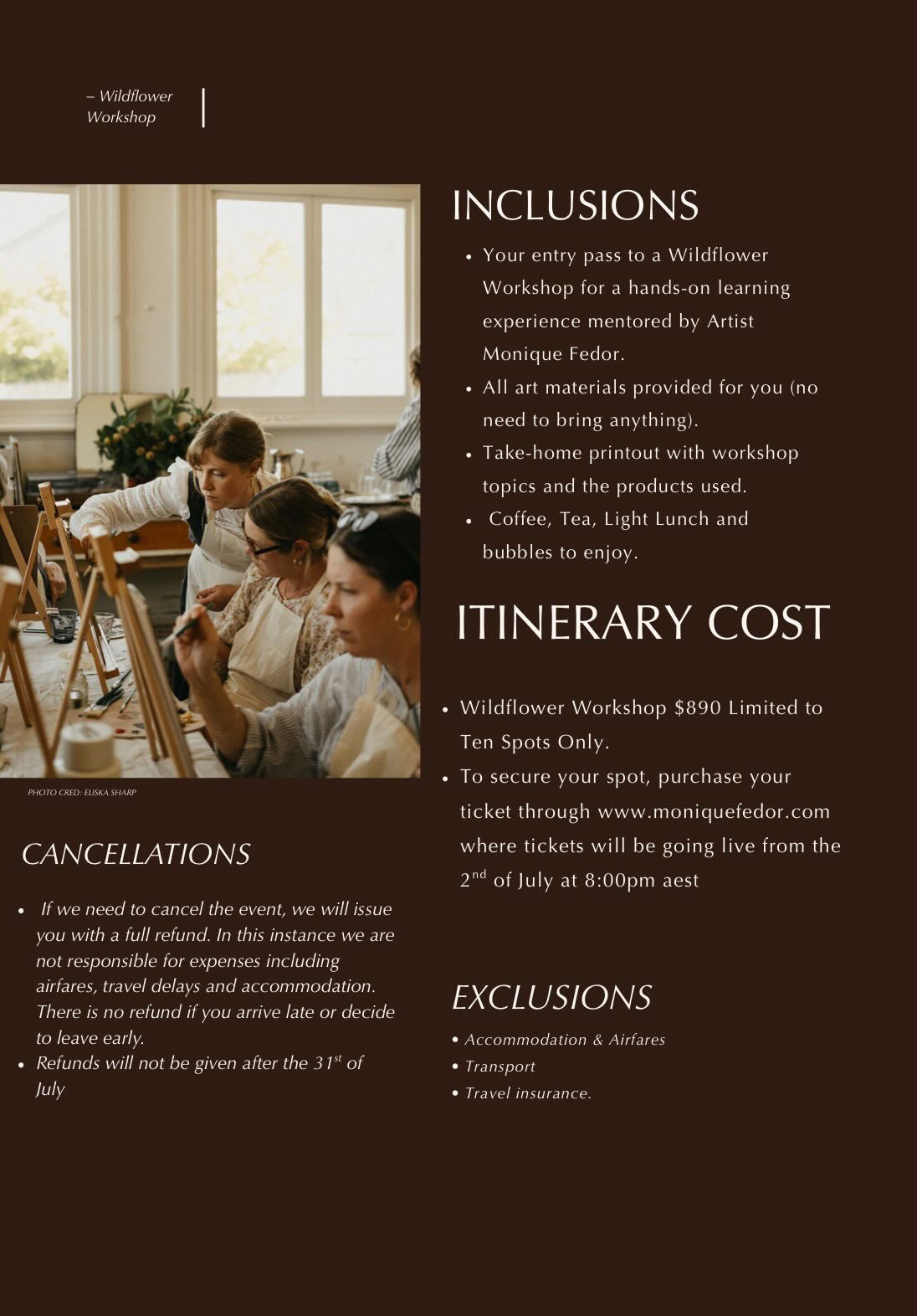Wildflower Workshop Ticket