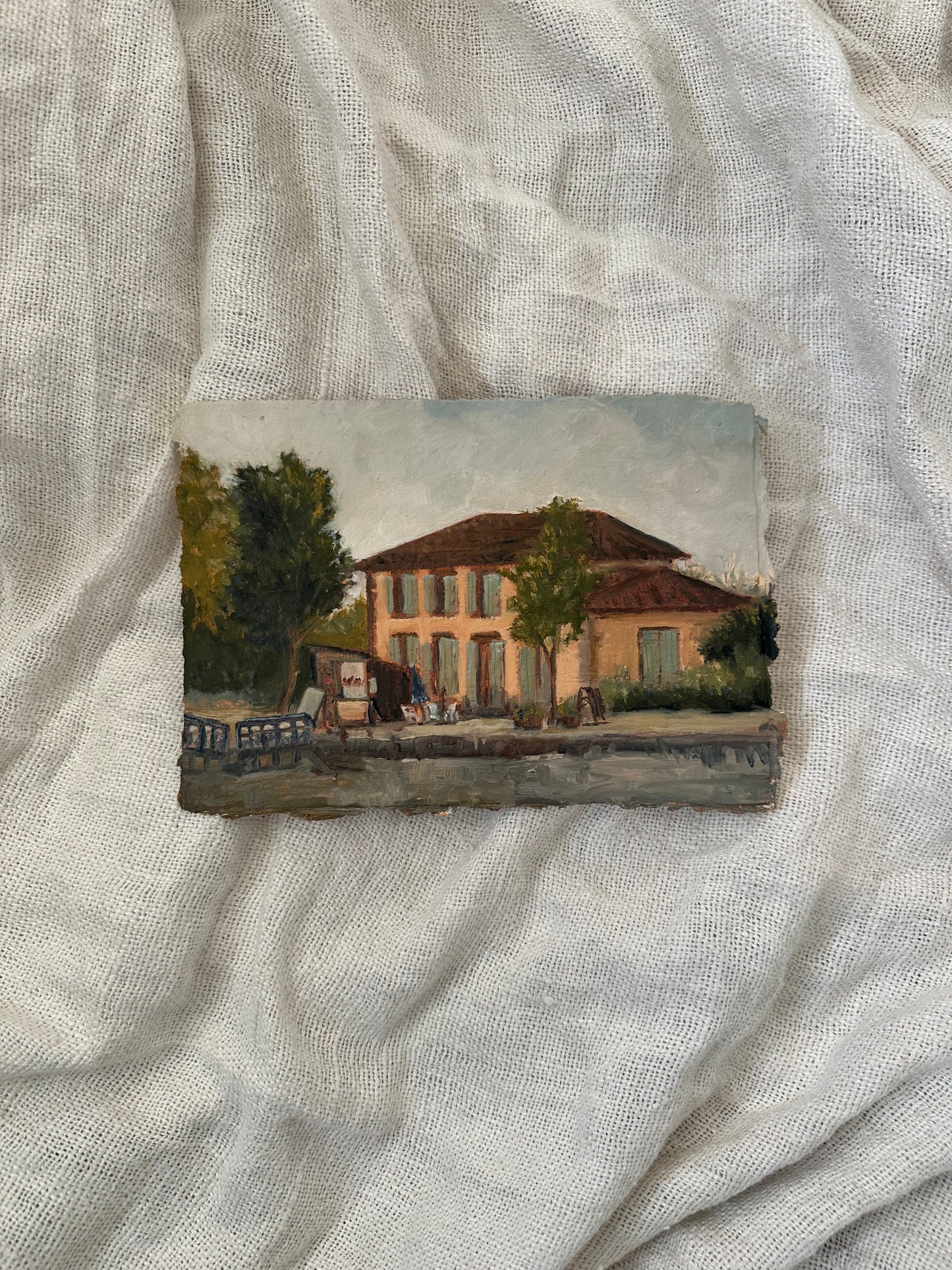 Lock House along Canal du Midi