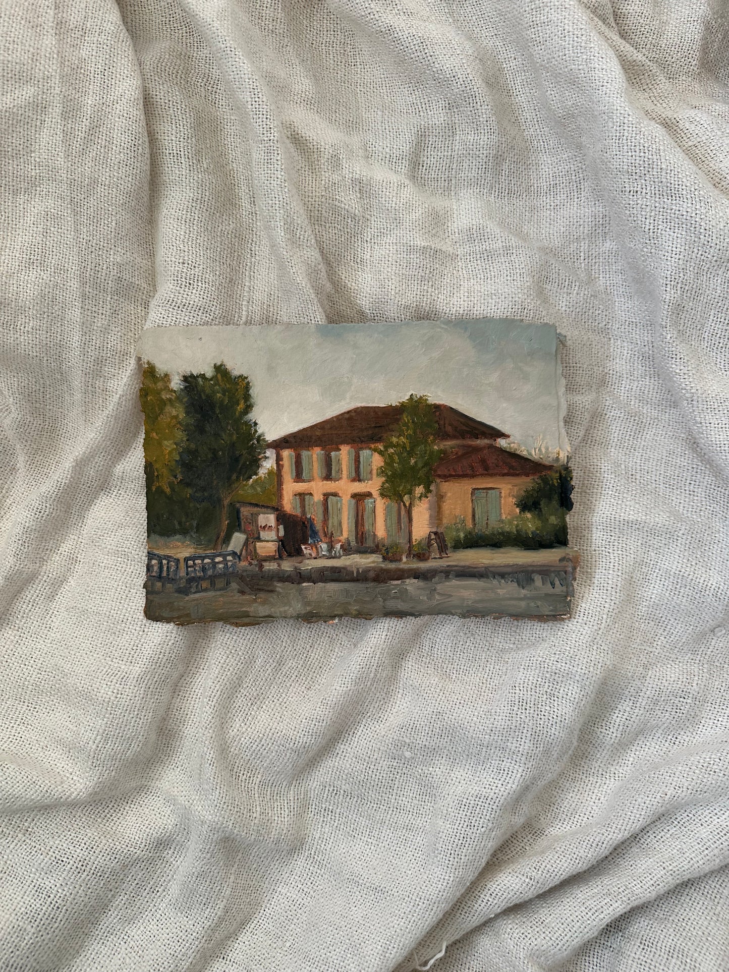 Lock House along Canal du Midi