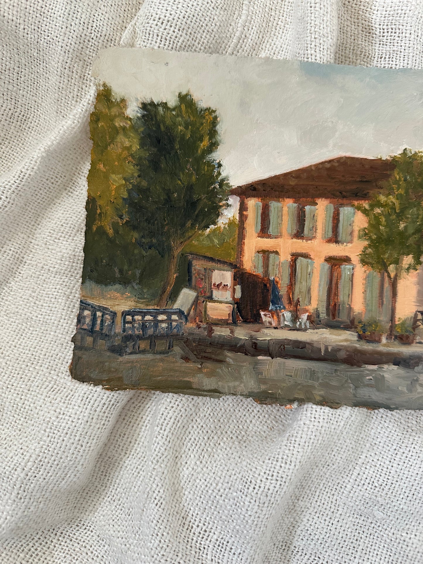 Lock House along Canal du Midi
