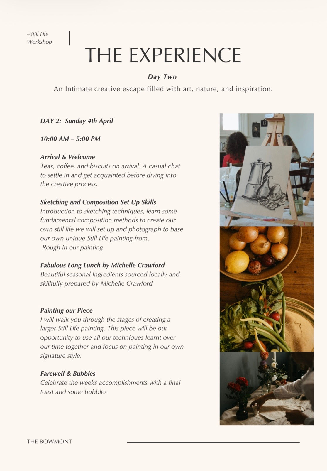 Booking deposit for Still Life Workshop Ticket